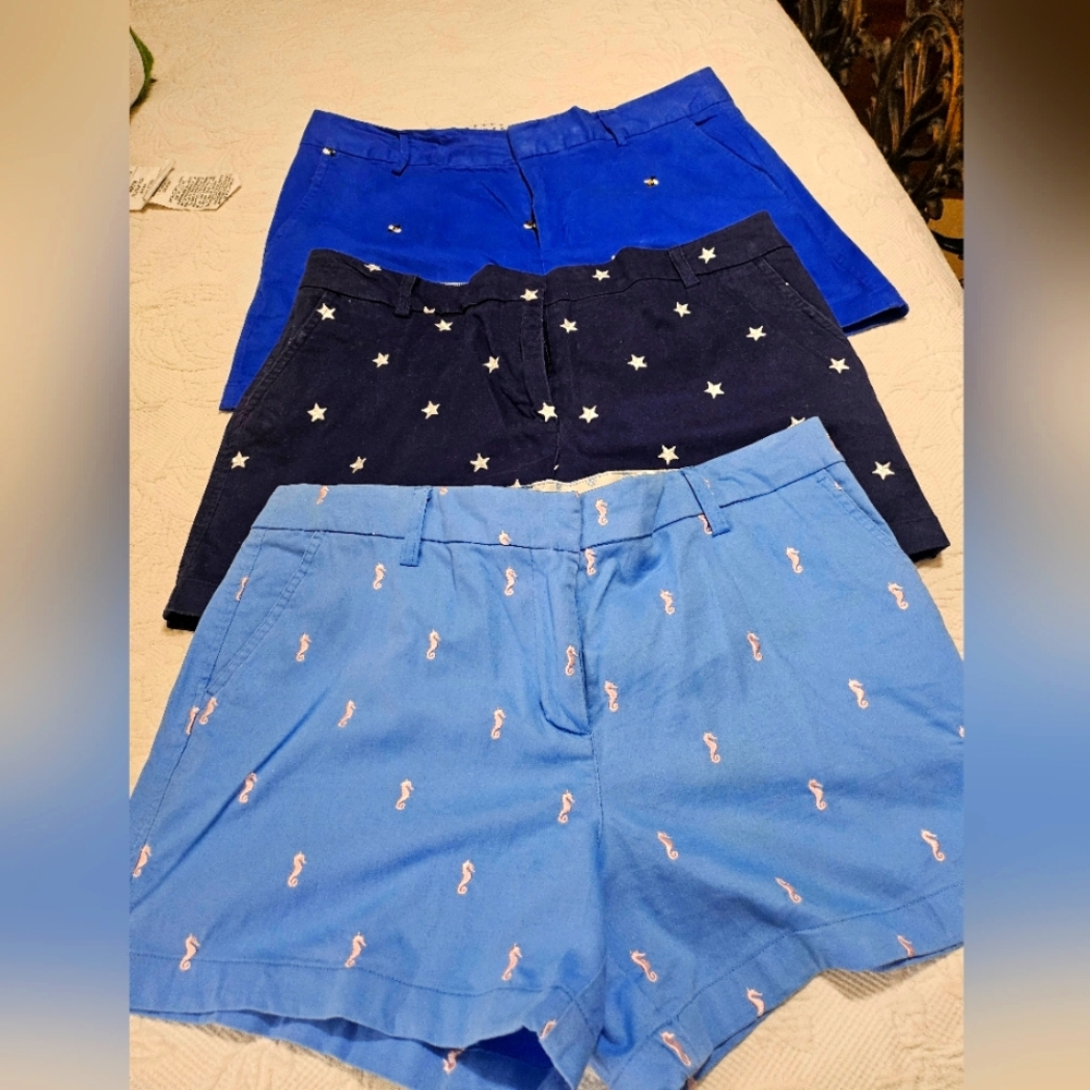 3 Pair Of Women's Shorts. They all Have Pockets And Lycra. Hardly Worn.